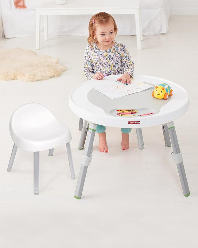 Skip Hop Toddler's Activity Chairs, White & Baby Crawl Toy 3-Stage Developmental Learning Crawling Infant Toy, Explore & More Follow-Me Bee - LeafyLoom