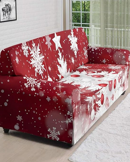 FKELYI Christmas Tree Sofa Furniture Protector Easy Going Stretch Sofa Slipcover Non-Slip Sofa Couch Cover Washable Sofa Slipcovers XL FKELYI