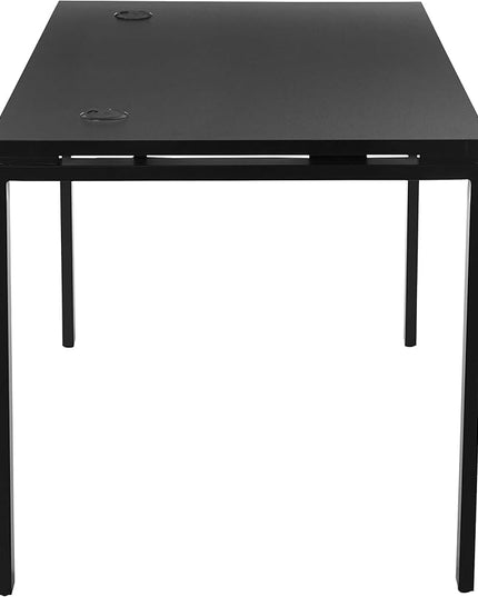 OSP Home Furnishings Prado Home Office Writing Desk, 48 Inches 30 Inches, 48-inches Wide x 30-inches High, Black - LeafyLoom
