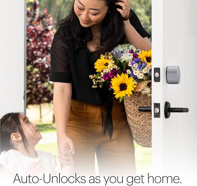 August Home Silver Wi-Fi Smart Lock and Smart Keypad, Keyless Door Lock for Front Entry Door, Great for Guests and Vacation Rentals, ‎AUG-SL05-KY1-S05 AugustHome