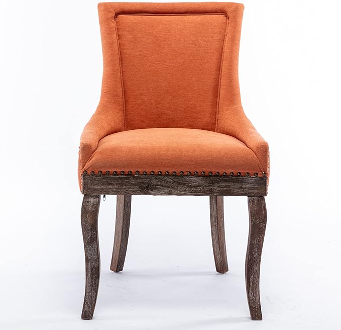 NicBex Haerin-SD-00086-LWJ Dining Chairs, 22.8"x20.8"x35.4", Orange - LeafyLoom