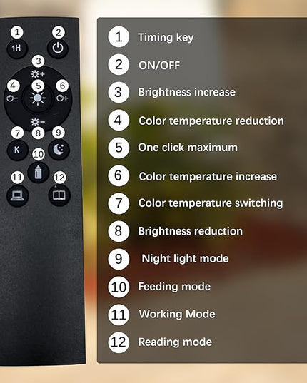 Curved Floor Lamp with Remote Control and Foot Switch Adjustable Hanging Drum Woven Lampshade, Reading Lamp Next to Sofa, Living Room and Bedroom (New Coffee Gold) - LeafyLoom