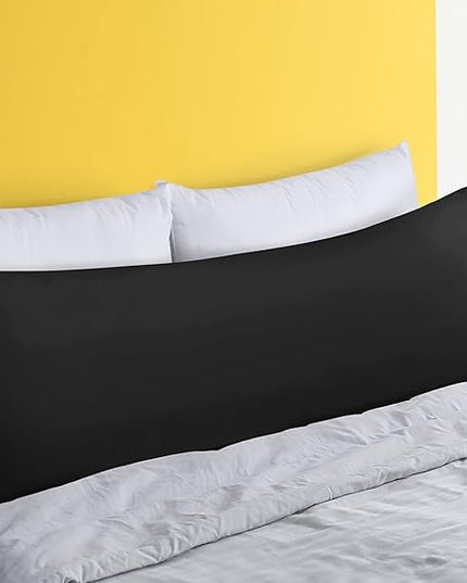 Utopia Bedding Full Body Pillow for Adults (Black, 20 x 54 Inch, Pack of 06) Long Pillow for Sleeping, Large Pillow Insert for Side Sleepers - LeafyLoom