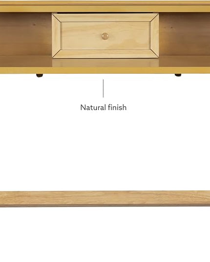 Linon Mable Folding Desk, Natural - LeafyLoom