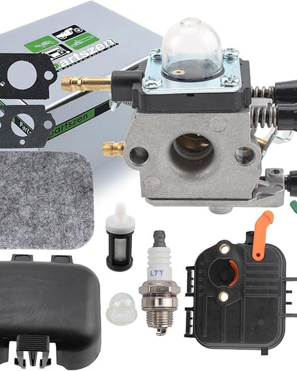 4229 120 0606 Carburetor for Sthil SH85 SH55 BG55 BG85 BG45 BG46 BG65 Zama C1Q-S68 Leaf Blower Parts with Air Filter Back Cover Tune Up Kit - LeafyLoom