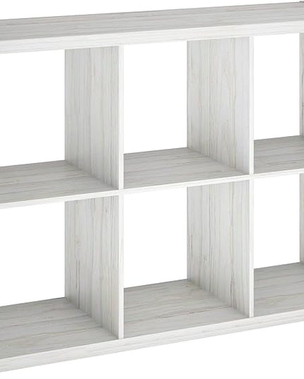 ClosetMaid 4569 Decorative Open Back 6-Cube Storage Organizer, Bleached Walnut - LeafyLoom