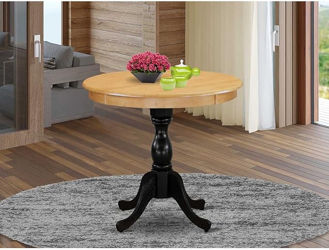 East West Furniture Dining Table, 36x36 Inch, AMT-OBL-TP - LeafyLoom