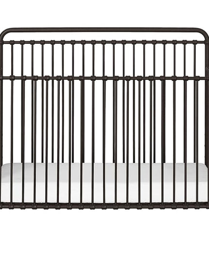 Namesake Winston 4-in-1 Convertible Metal Crib in Washed White, Greenguard Gold Certified - LeafyLoom