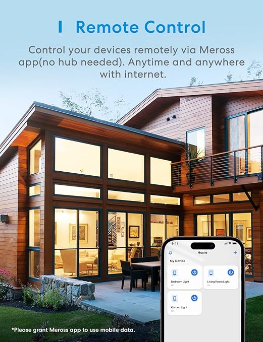 meross 4 Pack Smart Dimmer Switch Single Pole Supports Apple HomeKit, Alexa Google Assistant & SmartThings, 2.4Ghz WiFi Light Switch for Dimmable LED, Neutral Wire Required, Remote Control Schedule meross