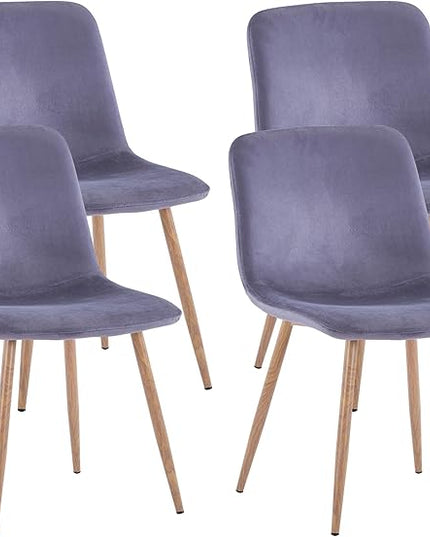 NicBex Haerin-SD-00380-LWJ Dining Chairs, 22.8"x17.7"x33.5", Gray - LeafyLoom