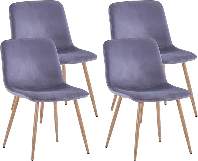 NicBex Haerin-SD-00380-LWJ Dining Chairs, 22.8"x17.7"x33.5", Gray - LeafyLoom