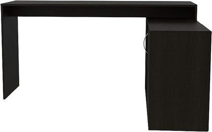 NicBex Kimberly-DW-00001-LWJ Home Office Desks, 59.6"x45.9"x30.1", Black - LeafyLoom