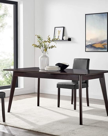 Modway Oracle 69" Rectangle Dining Table, Cappuccino - LeafyLoom