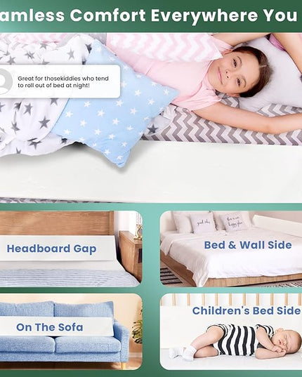 Wedge Pillow Headboard, Ultimate Comfort Bed Wedge Pillow for Headboard, Relaxation Bed Gap Filler for Queen(60"x10"x6"), Foam Pillow Wedge for Headboard Gap, Overall Bed Gap Filler. - LeafyLoom