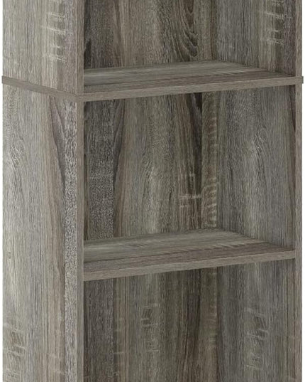 Furinno Luder Bookcase / Bookshelf / Storage Shelves, 5-Tier, French Oak - LeafyLoom
