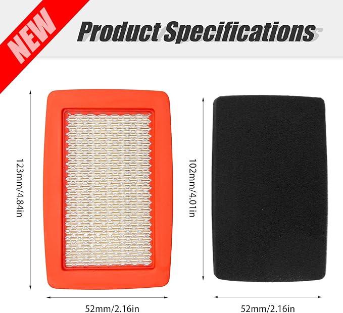 512652001 Air Filter Replacement for Red Max T401282310 EBZ8500 512652001 544271501 544271601 Replacement for Husqvarna 512652001 544271501 for Backpack Blower Leaf Blower - LeafyLoom