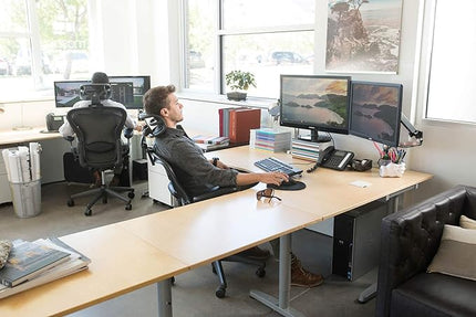 The Original Headrest for The Herman Miller Aeron Chair H3 Carbon | Colors and Mesh Match Classic Aeron Chair 2016 and Earlier Models | Headrest ONLY - Chair Not Included - LeafyLoom