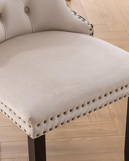 NicBex Haerin-SD-00090-LWJ Dining Chairs, 25.5"x19.7"x37.4", Beige - LeafyLoom