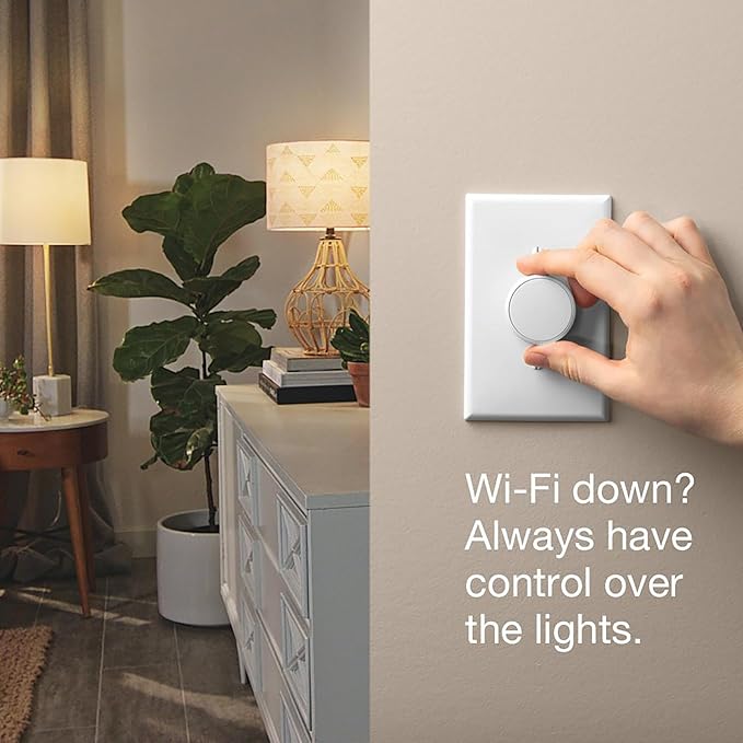 Lutron Aurora Smart Bulb Dimmer Switch (2 Pack) | for Philips Hue Smart Bulbs | Z3-1BRL-WH-L0-2 | White Lutron