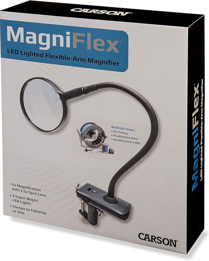 Carson MagniFlex Hands Free Tabletop Mounted Magnifier (CL-65) - LeafyLoom