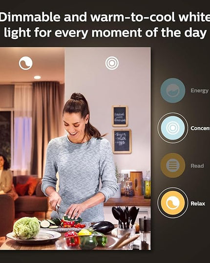 Philips Hue Smart 60W A19 LED Bulb - White and Color Ambiance Color-Changing Light - 1 Pack - 800LM - E26 - Indoor - Control with Hue App - Works with Alexa, Google Assistant and Apple Homekit PhilipsHue