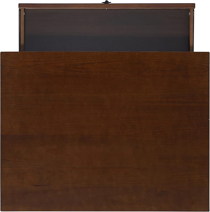 Linon Home Dcor Titian Laptop Desk, Antique Tobacco, 31.5" W x 24.02" D x 30" H - LeafyLoom
