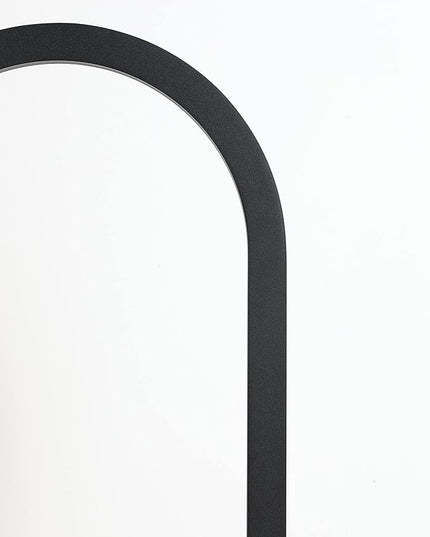 LUCĒ by Mercer Project Modern LED Arched Floor Lamp, Black - LeafyLoom