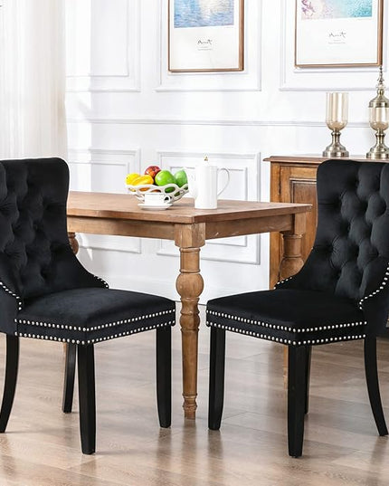 NicBex Haerin-SD-00093-LWJ Dining Chairs, 25.5"x19.7"x37.4", Light Black - LeafyLoom