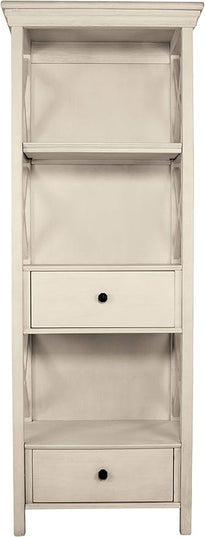 Signature Design by Ashley Bolanburg Cottage Chic Display Cabinet or Bookcase, Antique White - LeafyLoom
