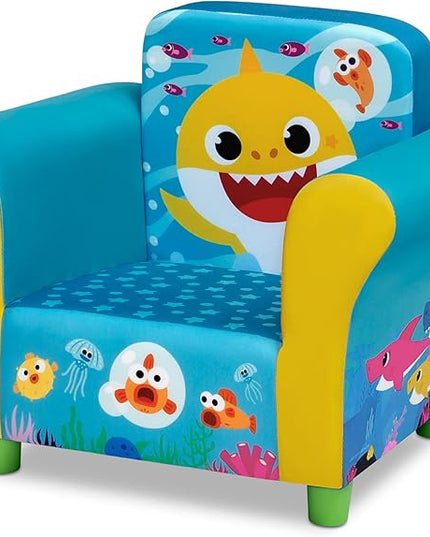 Delta Children Upholstered Chair, Baby Shark - LeafyLoom