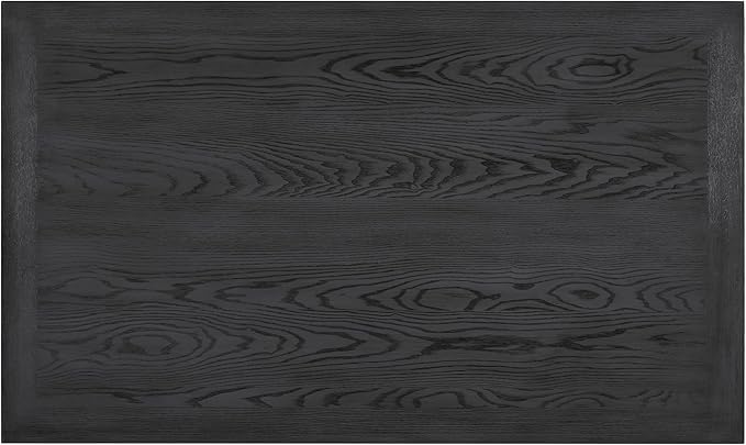 6-Piece Wood Dining Table Set with 4 Upholstered Chairs and Bench, for Kitchen Living Room, Farmhouse Rustic Style, 60" L x 36" W x 30" H, White+Gray(PU Leather) - LeafyLoom