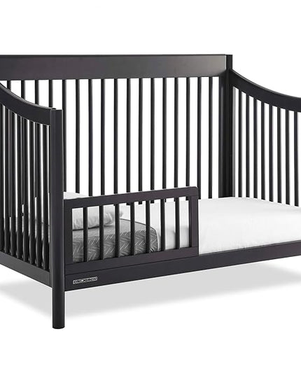 Delta Children Brooks 6-in-1 Convertible Crib - Greenguard Gold Certified, Midnight Grey - LeafyLoom