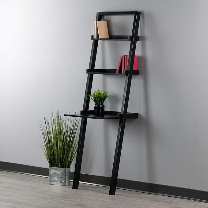 Winsome Bellamy, Black, 22.99 x 19.69 x 69.36 - LeafyLoom