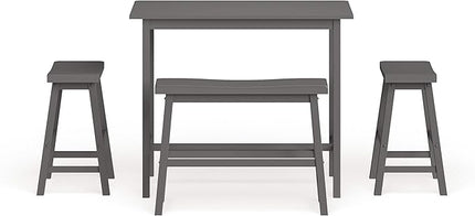 Safavieh Home Collection Haley 4Pc Pub Set, Grey - LeafyLoom