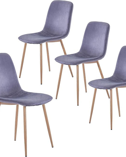 NicBex Haerin-SD-00380-LWJ Dining Chairs, 22.8"x17.7"x33.5", Gray - LeafyLoom