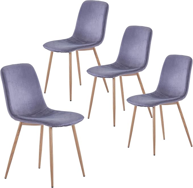 NicBex Haerin-SD-00380-LWJ Dining Chairs, 22.8"x17.7"x33.5", Gray - LeafyLoom