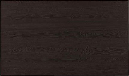 6-Piece Wood Rectangular Dining Table Set with 4 Upholstered Arched Back Chairs and Bench, for Kitchen, Living Room, Farmhouse, Dark Walnut+White, 59" L x 35.4" W x 30" H - LeafyLoom