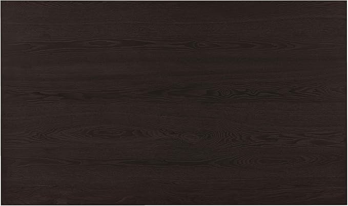 6-Piece Wood Rectangular Dining Table Set with 4 Upholstered Arched Back Chairs and Bench, for Kitchen, Living Room, Farmhouse, Dark Walnut+White, 59" L x 35.4" W x 30" H - LeafyLoom