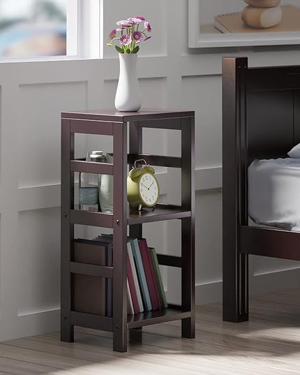 Winsome Leo Model Name Shelving, Tall, Espresso - LeafyLoom