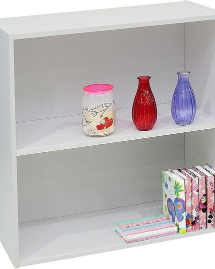 KB Designs Bookcase and Storage Organizer Bundle (2 and 4 Cube) - White - LeafyLoom