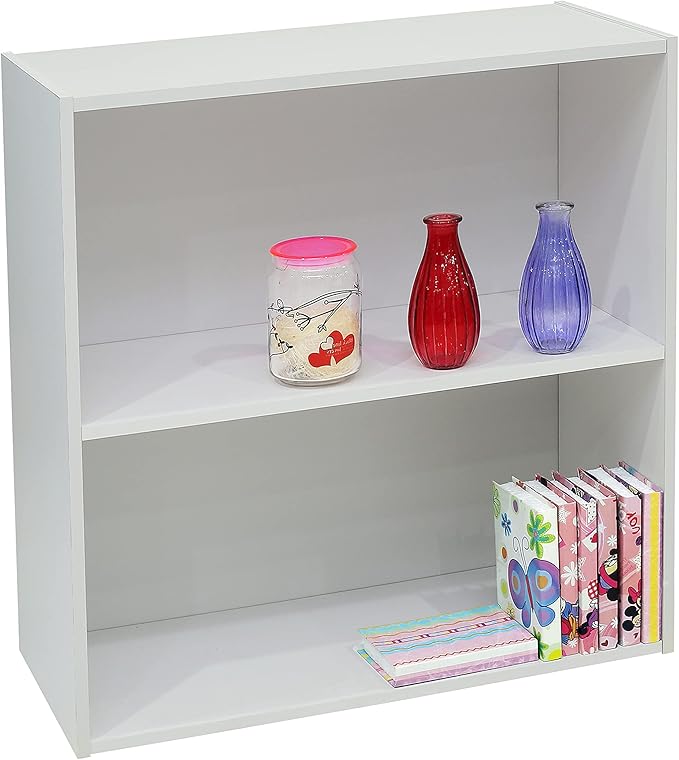 KB Designs Bookcase and Storage Organizer Bundle (2 and 4 Cube) - White - LeafyLoom