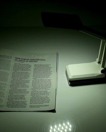 Yosoo Rechargeable Desk Lamp with USB Charger Portable Dimmable LED 16 LEDs Folding Light for Travel Reading Studing Home Office School - LeafyLoom