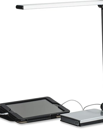 Lorell LLR13201 - Smart Device Slot/USB Task Light - LeafyLoom