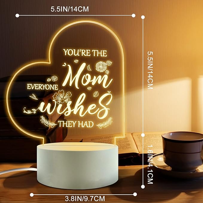 I Love My Mother-Best Mom Birthday Gifts from Daughter Son，Mom Birthday Gifts Night Light，Room Decoration Mom's Gifts - LeafyLoom