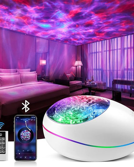 One Fire Galaxy Projector Star Projector Galaxy Light, 16 Color Changing+White Noise Sky Light Projector for Bedroom, Bluetooth Speaker Star Night Light Projector, Galaxy Light Projector for Bedroom OneFire