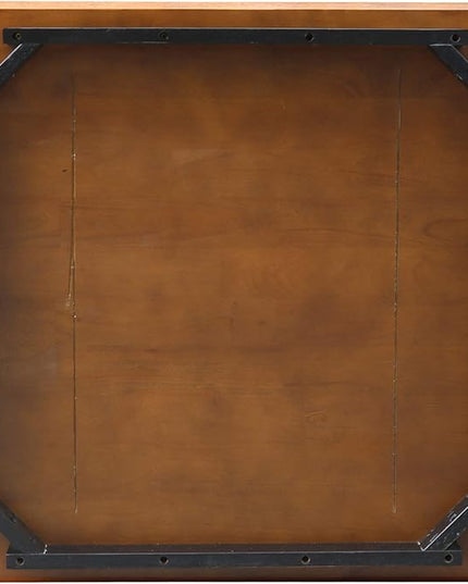 IC International Concepts Dining Table, FURNITURE, Black/Cherry - LeafyLoom