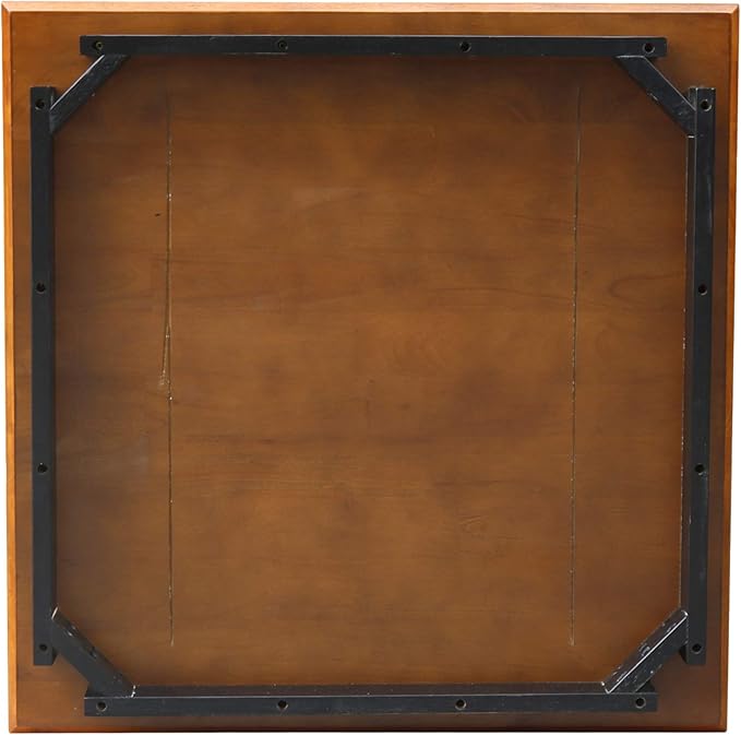 IC International Concepts Dining Table, FURNITURE, Black/Cherry - LeafyLoom