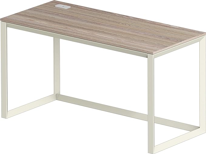SHW 48" Home Office Computer Desk, 24" Deep, Oak - LeafyLoom