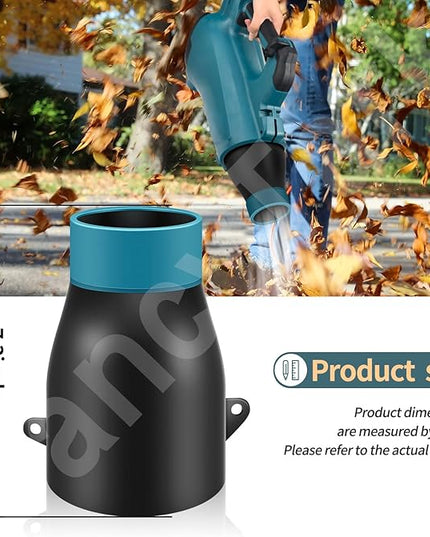 Car Drying Nozzle for Makita 18V LXT Leaf Blower - Fits Model: XBU03Z, XBU03SM1, DUB184Z, DUB184ST, DUB184PT, DUB184PT2 - with Protective Silicone Sleeve - LeafyLoom