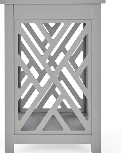 Alaterre Furniture Coventry 36" Coffee Two End Tables with Tray, Set of 3, Grey - LeafyLoom